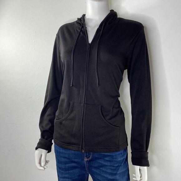 Vintage‎ Fashion Bug Black hoodie lightweight jacket - Picture 4 of 15